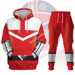 GearHomies Unisex Tracksuit Hoodies Red Power Rangers Time Force 3D Costumes