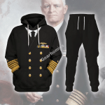 US Navy Fleet Admiral Chester W. Nimitz Historical Hoodies Pullover Sweatshirt Tracksuit