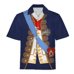 Gearhomies Unisex Hawaiian Shirt Louis XV of France Historical 3D Apparel