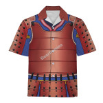 GearHomies Unisex Hawaiian Shirt Samurai Armor 3D Costumes
