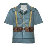 Gearhomies Unisex Hawaiian Shirt World War 1 Austro Hungarian Soldiers Historical 3D Apparel
