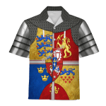 Gearhomies Unisex Hawaiian Shirt Royal Arms of Scotland Historical 3D Apparel