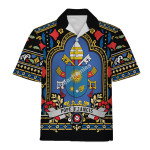Gearhomies Hawaiian Shirt Pope Francis Coat Of Arms 3D Apparel