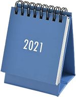 2021 Desk Mini Calendar, Mini Desktop Standing Flip Monthly Calendar for School Home Office