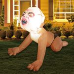 4FT Halloween Inflatable Zombie Baby Blow Up Yard Decor Indoor/Outdoor Decorations