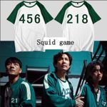 Squid Game Clothes T-shirt Men's And Women's Jacket Sportswear Suit Squid Game Costume Cotton