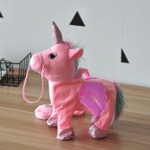 Kids' Realistic Walking Robot Unicorn Plush Toy