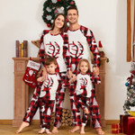 New Christmas Family Matching Sleepwear Prints Snow Onesie Jumpsuit Pajamas