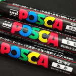 UNI POSCA Series Marker Pen Combination Painting POP Poster Advertising Pen PC-1M / PC-3M / PC-5M 15 Different Colors