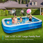 Swimming Pool of High Quality Large Family PVC Soft Inflatable Swimming Pool With Pump For Adults and Kids