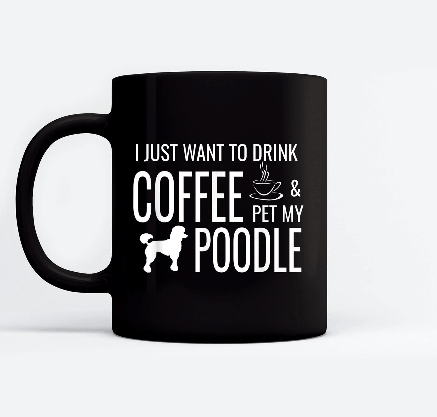 POODLE MOM GIFT POODLE MOTHER'S DAY GIFT CRAZY POODLE  LADY COFFEE MUG