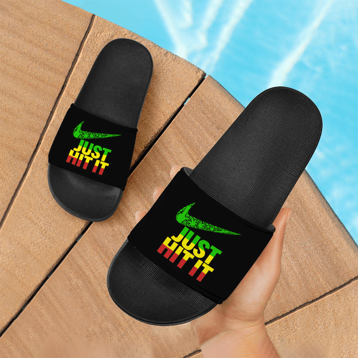 NEW Just Hit It Cannabis Nike 3D Slide Sandals2