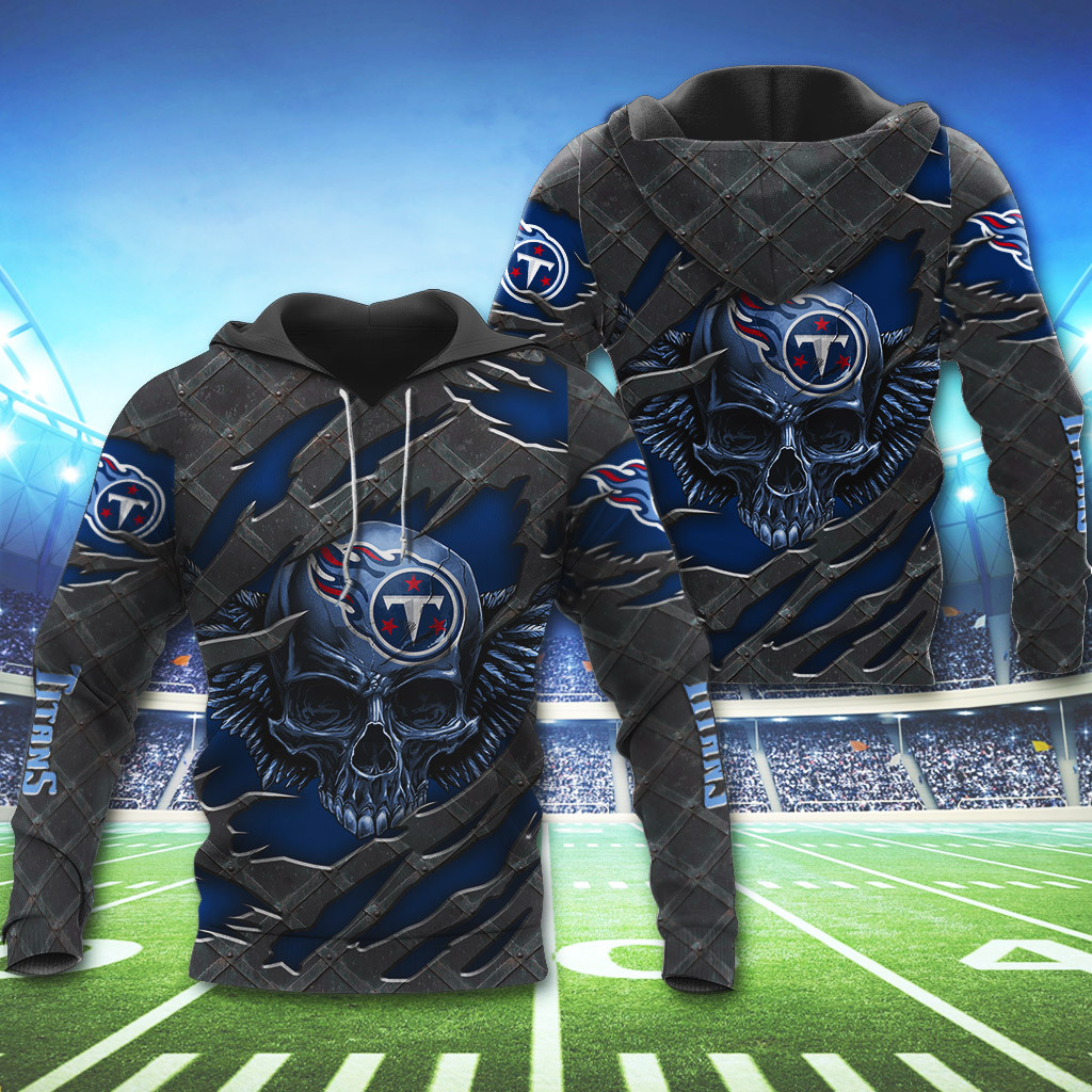 NFL Tennessee Titans Wings Skull 3D Shirt, Hoodie1
