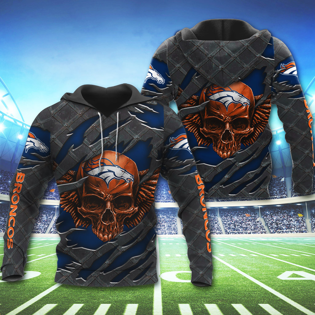 NFL Denver Broncos Skull Wings 3d shirt, hoodie1