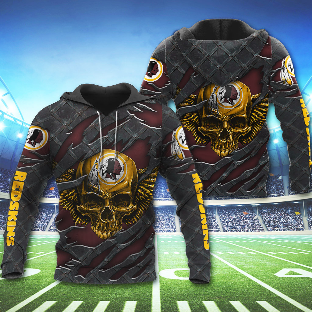 NFL Washington Redskins Wings Skull 3D Shirt, Hoodie1