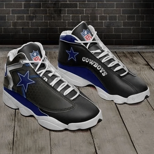 Dallas cowboys air jordan 13 sneakers shoes design