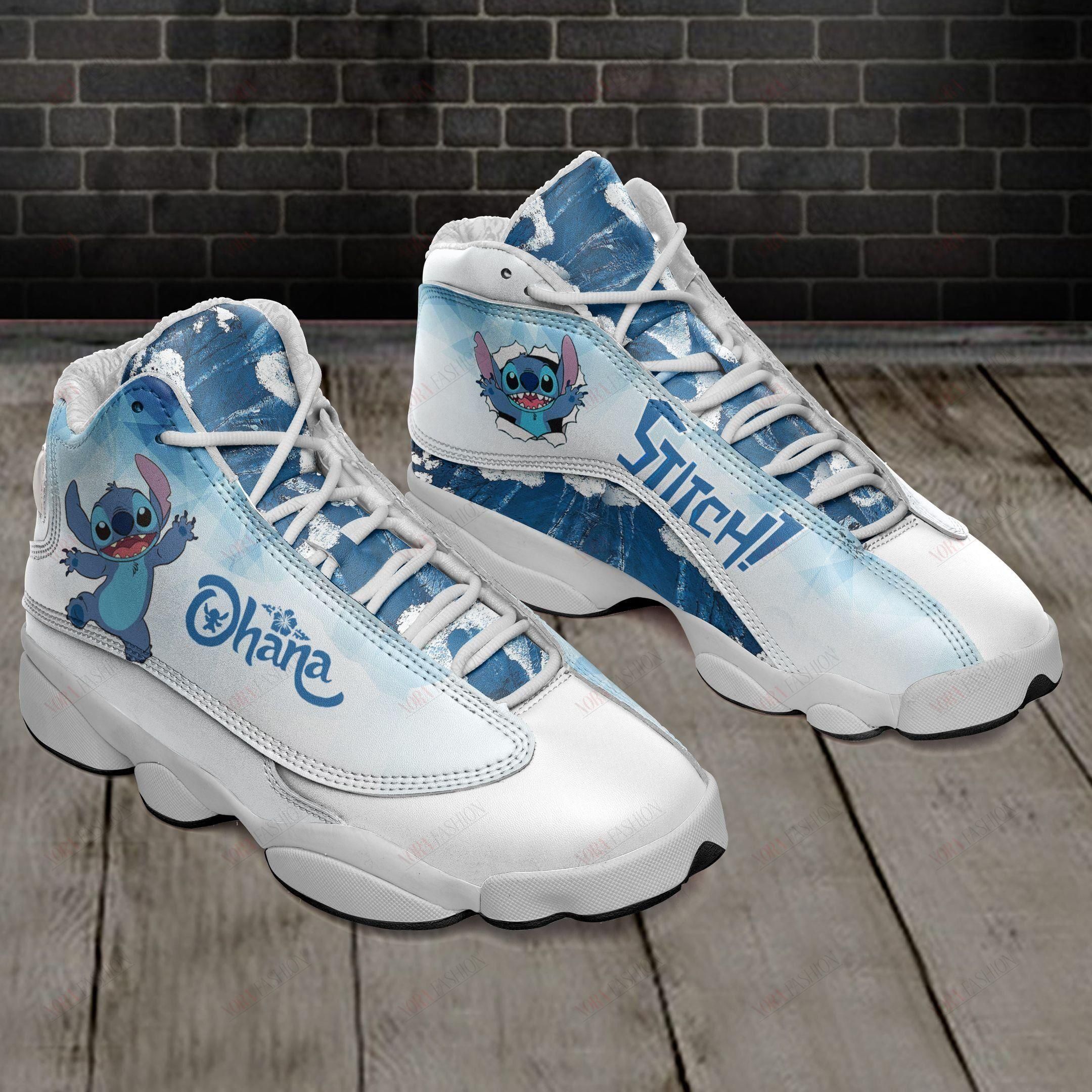 Stitch ohana air jordan 13 sneakers sport shoes - 1:1