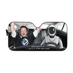 Gearhumans 3D Elon Musk Custom Car Auto Sunshade GW0306213 Auto Sunshade 57''x27.5''