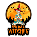 Gearhumans 3D Yoga Halloween Namaste Witches Custom Stickers