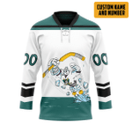 Gearhumans 3D Anaheim Ducks Reverse Retro NHL Custom Name Custom Number Hockey Jersey