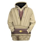 Gearhuman 3D Star Wars Obi Wan Kenobi Set Custom Tshirt Hoodie Apparel CK26113 3D Apparel Hoodie S