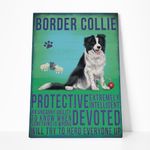 Gearhuman 3D Border Collie Dog Vintage Quotes Custom Canvas GW010310 Canvas 1 Piece Non Frame M