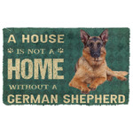 Gearhuman 3D A House Is Not A Home German Shepherd Dog Doormat GV290116 Doormat Doormat S(15,8''x23,6'')