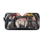 Gearhumans Gearhuman 3D Italian Greyhound Dog Auto Car Sunshade GV11034 Auto Sunshade 57''x27.5''
