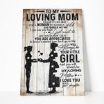Gearhumans Gearhuman 3D To My Mom You Will Always Be My Loving Mother Poster Canvas GH290315 Canvas 1 Piece Non Frame M