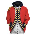 Cosplay British Royal Fusilier Custom T-Shirts Hoodies Apparel CO-TA1301204 3D Custom Fleece Hoodies Hoodie S