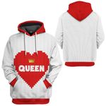 Gearhuman 3D Love Queen Tshirt Hoodie Apparel GB31121 3D Apparel
