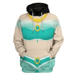 Gearhuman 3D Jasmine Princess Custom Tshirt Hoodie Appreal CC24115 3D Apparel Hoodie S