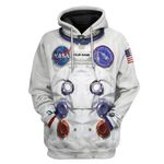Gearhuman 3D McDivitt A7 L Apollo 9 Pressure Suit Space Suit Custom Name Tshirt Hoodie Apparel GV16092 3D Apparel Hoodie S