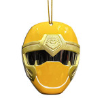 Gearhumans 3D Ninja Storm Yellow Power Rangers Christmas Custom Ornament