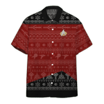 Gearhumans 3D S.T The Next Generation 1987 Red Ugly Christmas Custom Hawaii Shirt