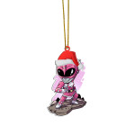 Gearhumans 3D Chibi Mighty Morphin Pink Power Ranger Custom Christmas Ornament