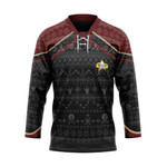 Gearhumans 3D S.T Picard 2020 Red Ugly Christmas Custom Hockey Jersey