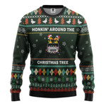 Gearhumans 3D Travelling Duck Red Truck Christmas Custom Ugly Sweater