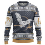 Gearhumans 3D H.P Hedwig Ugly Christmas Custom Ugly Sweater
