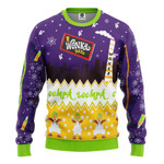 Gearhumans 3D Willy Wonka & The Chocolate Factory Christmas Ugly Christmas Custom Ugly Sweater