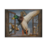 Gearhumans 3D Duck Out The Window Canvas