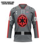 Gearhumans 3D Star Wars The Empire Hockey Team Custom Name Custom Number Hockey Jersey