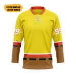 Gearhumans 3D SpongeBob Custom Name Custom Number Hockey Jersey