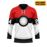 Gearhumans 3D PKM Trainers Custom Name Custom Number Hockey Jersey