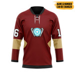 Gearhumans 3D Iron Man Custom Name Custom Number Hockey Jersey