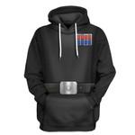 Gearhumans 3D SW Stromtrooper Corps Imperial Officer Uniform Cosplay Tshirt Hoodie Apparel