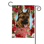 Gearhumans 3D Happy Valentines Day German Shepherd Dog Custom Flag