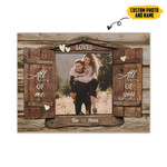Gearhumans 3D All Of Me Loves All Of You Wooden Custom Photo Custom Name Canvas