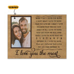 Gearhumans 3D I Love You The Most Valentine Custom Photo Canvas