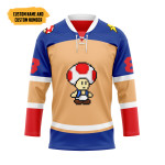 Gearhumans 3D Toad Sports Custom Name Custom Number Hockey Jersey